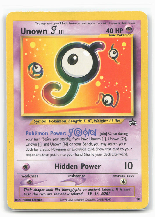 WoTC Promo #38/53 Unown [J] Non-Holo - 16403