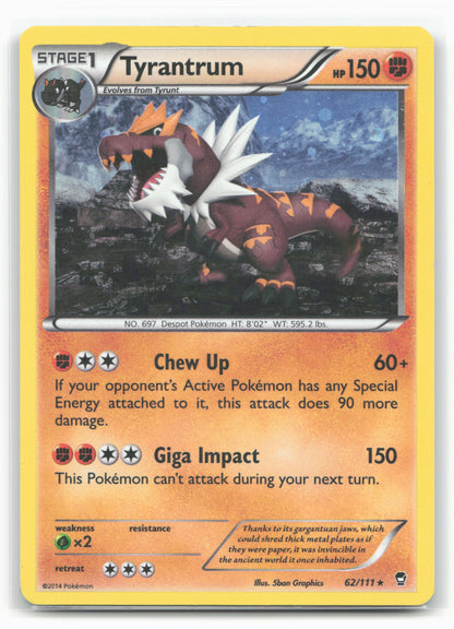 Miscellaneous Cards & Products #062/111 Tyrantrum Holo - 16408