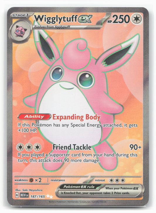 SV: Scarlet & Violet 151 #187/165 Wigglytuff ex Holo - 16423