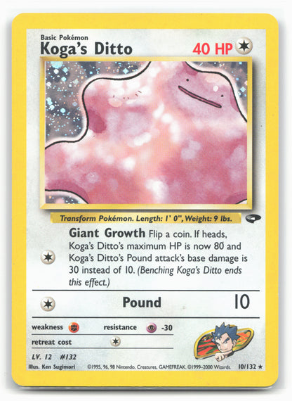 Gym Challenge #010/132 Koga's Ditto Holo - 16424