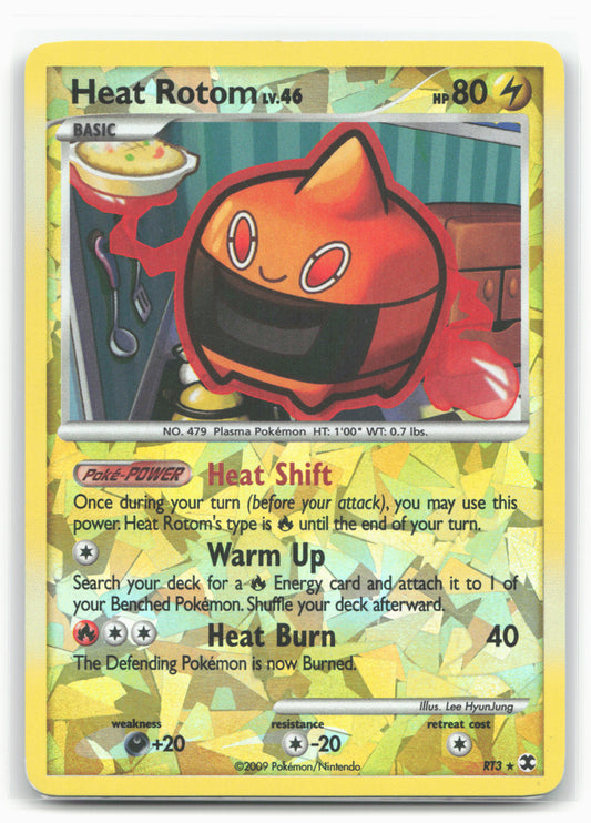 Rising Rivals #RT3 Heat Rotom Reverse Holo Cracked Ice - 16431