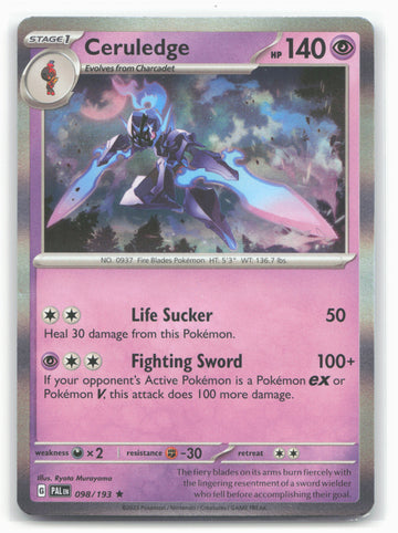 Miscellaneous Cards & Products #098/193 Ceruledge Holo - 16436