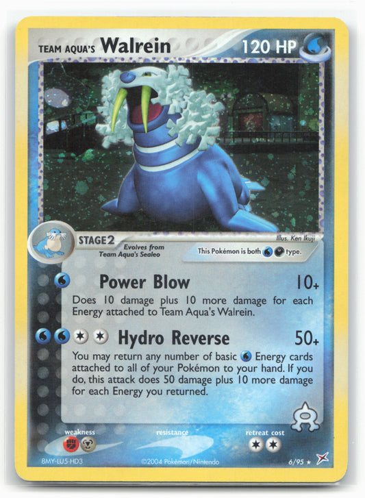 Team Magma vs Team Aqua #6/95 Team Aqua's Walrein Holo - 16440