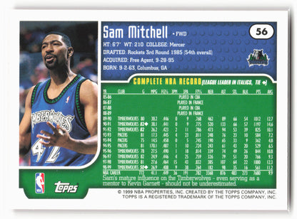 1999-00 Topps #56 Sam Mitchell