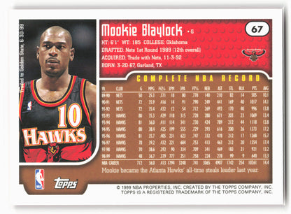 1999-00 Topps #67 Mookie Blaylock