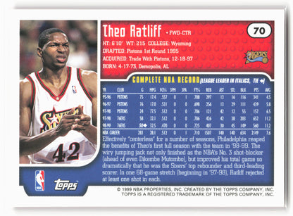 1999-00 Topps #70 Theo Ratliff