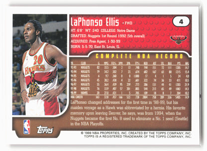 1999-00 Topps #4 LaPhonso Ellis