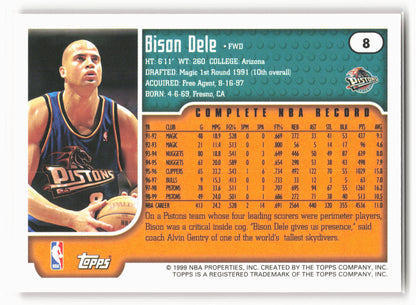 1999-00 Topps #8 Bison Dele