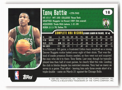 1999-00 Topps #18 Tony Battie NM