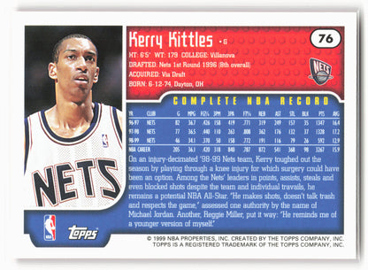 1999-00 Topps #76 Kerry Kittles
