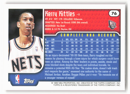 1999-00 Topps #76 Kerry Kittles NM