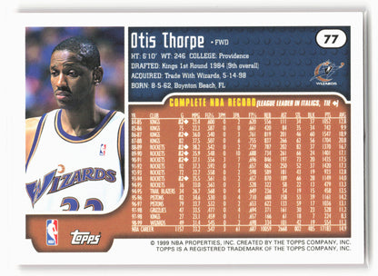 1999-00 Topps #77 Otis Thorpe