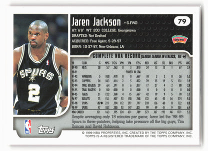 1999-00 Topps #79 Jaren Jackson