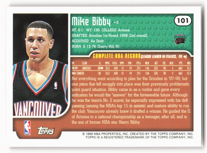 1999-00 Topps #101 Mike Bibby NM