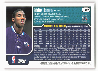 1999-00 Topps #109 Eddie Jones NM