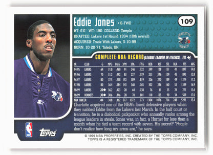 1999-00 Topps #109 Eddie Jones NM1