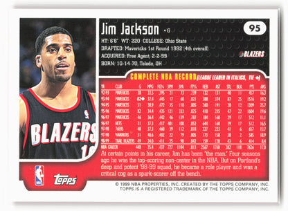 1999-00 Topps #95 Jim Jackson