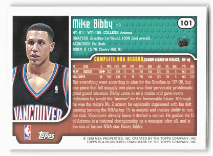 1999-00 Topps Tipoff #101 Mike Bibby