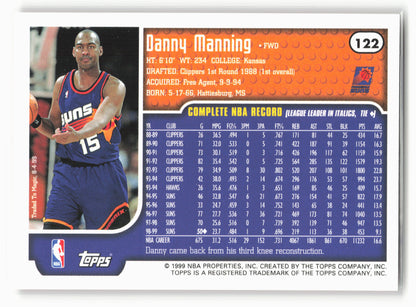 1999-00 Topps Tipoff #122 Danny Manning NM1