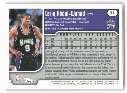 1999-00 Topps #21 Tariq Abdul-Wahad NM1