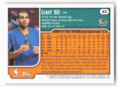 1999-00 Topps #42 Grant Hill