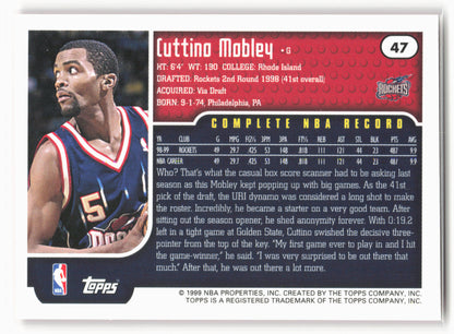 1999-00 Topps #47 Cuttino Mobley NM