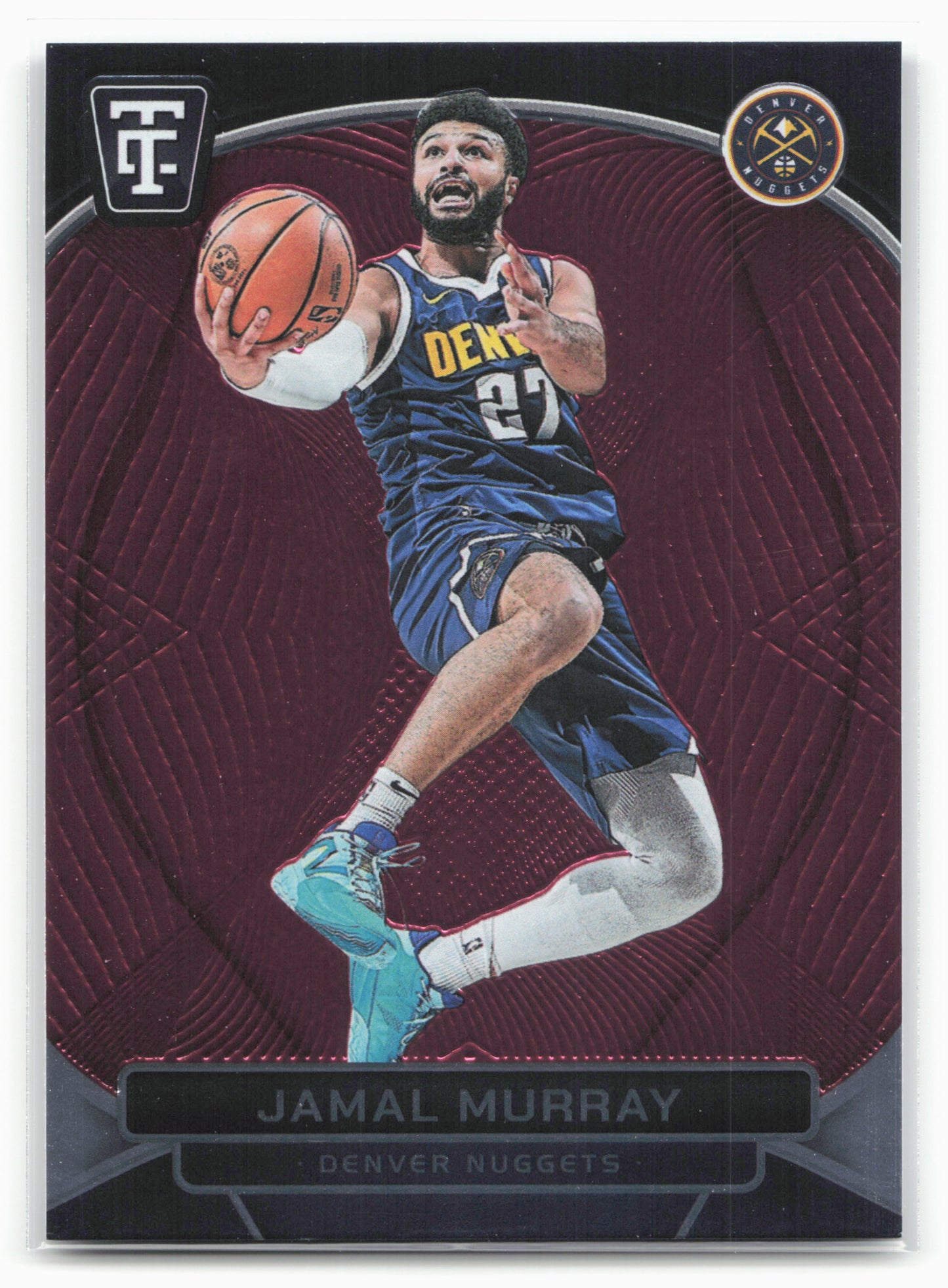 2024-25 Panini Totally Certified #76 Jamal Murray Mirror Maroon