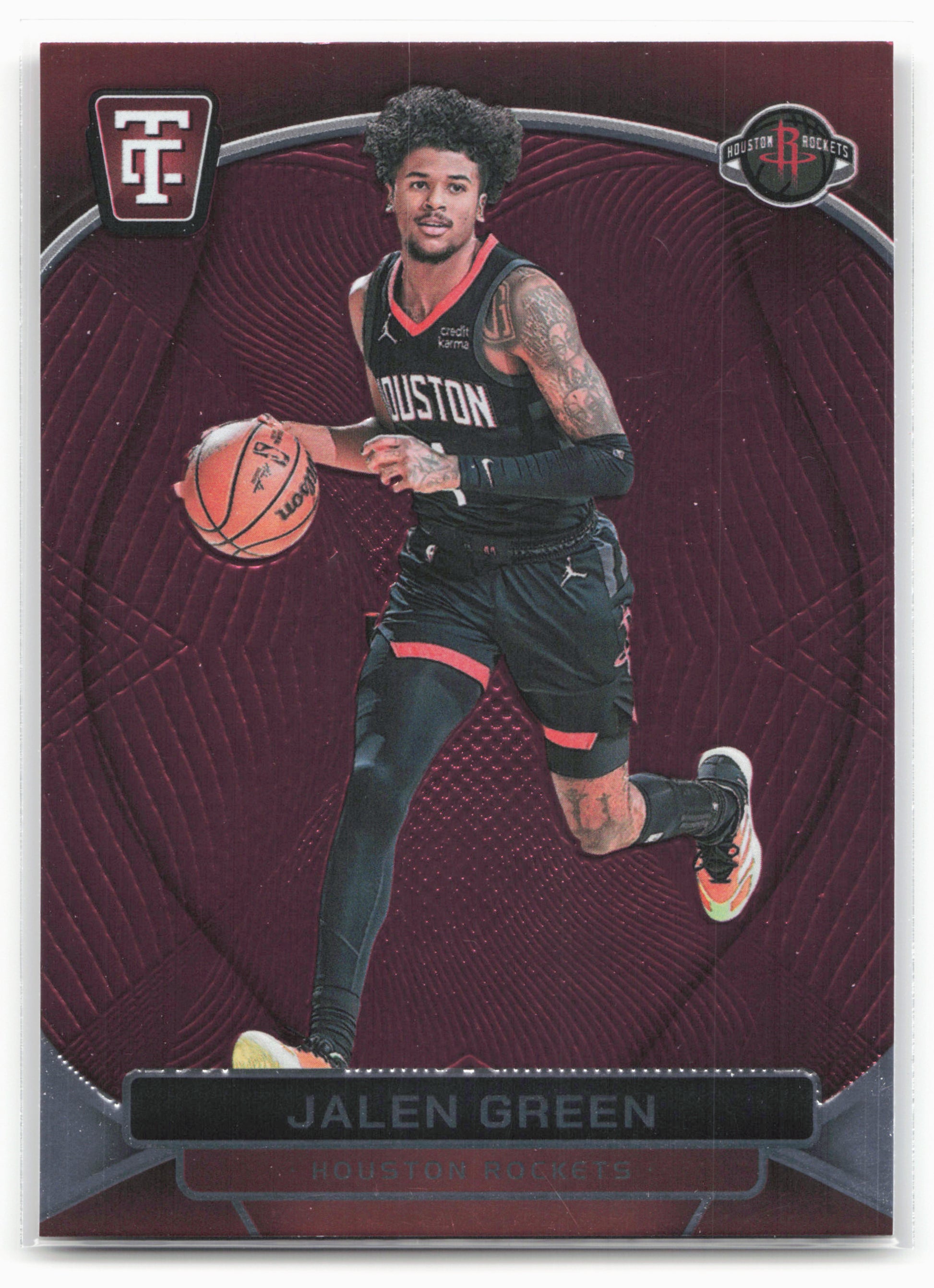 2024-25 Panini Totally Certified #18 Jalen Green Mirror Maroon