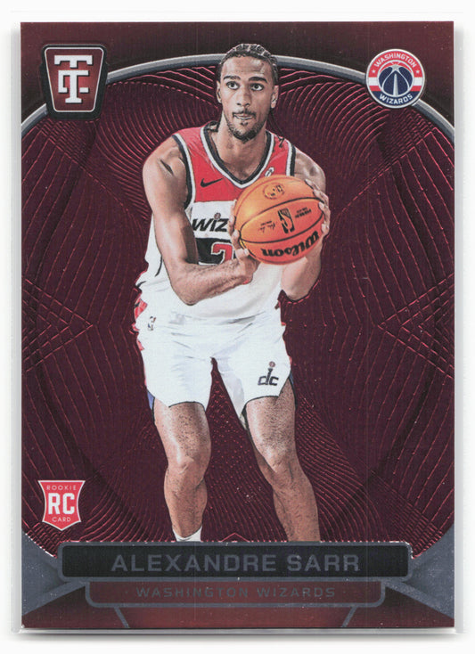 2024-25 Panini Totally Certified #136 Alexandre Sarr Mirror Maroon