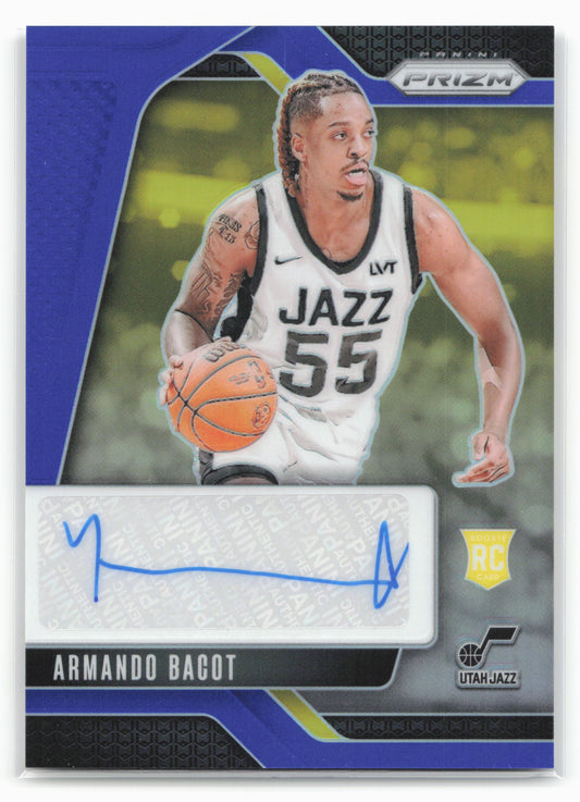 2024-25 Panini Prizm #RSI-ABJ Armando Bacot Rookie Signatures Choice Blue #/49