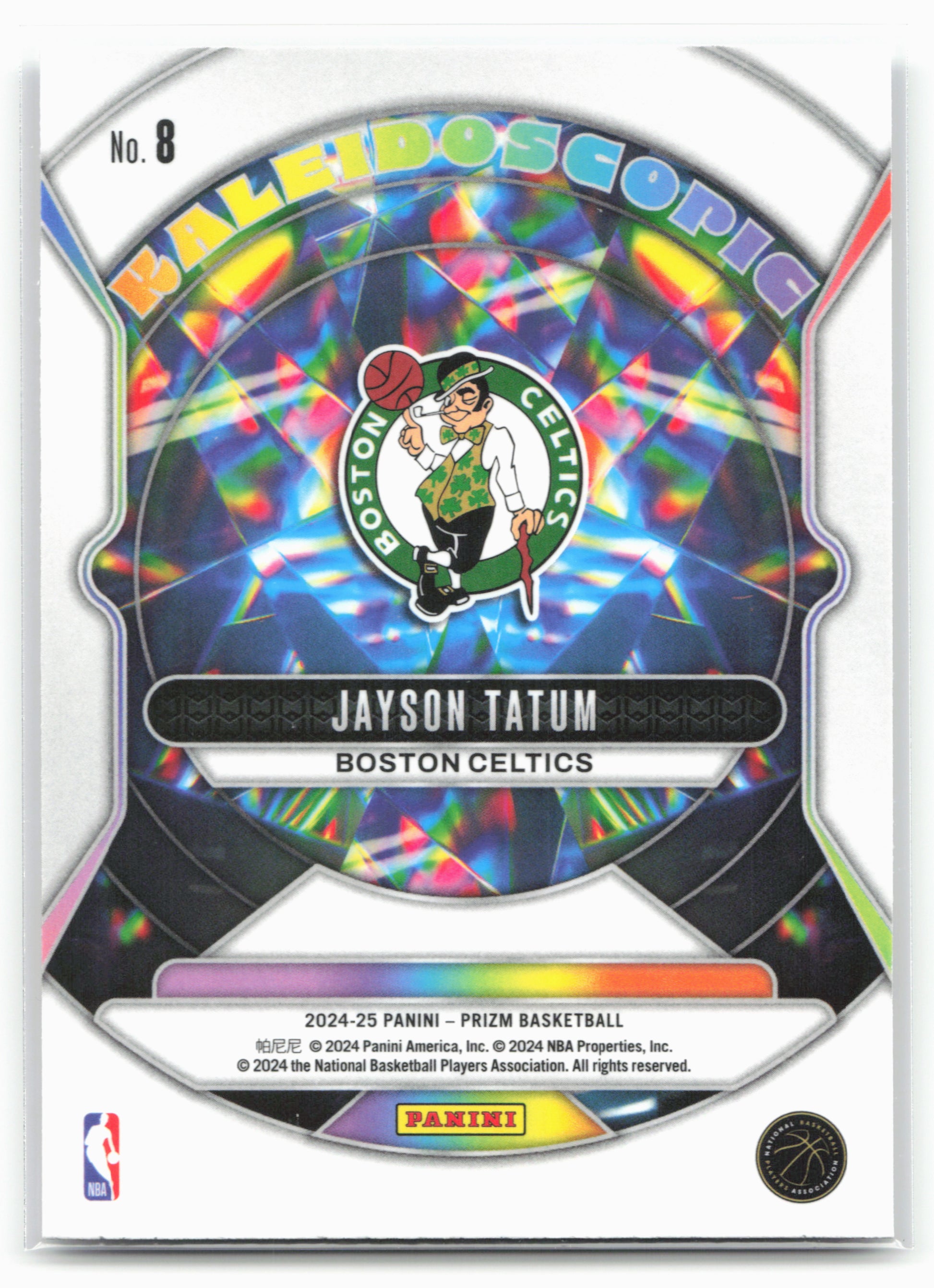 2024-25 Panini Prizm #8 Jayson Tatum Kaleidoscopic