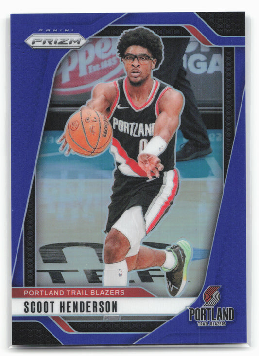 2024-25 Panini Prizm #94 Scoot Henderson Prizms Blue #/199