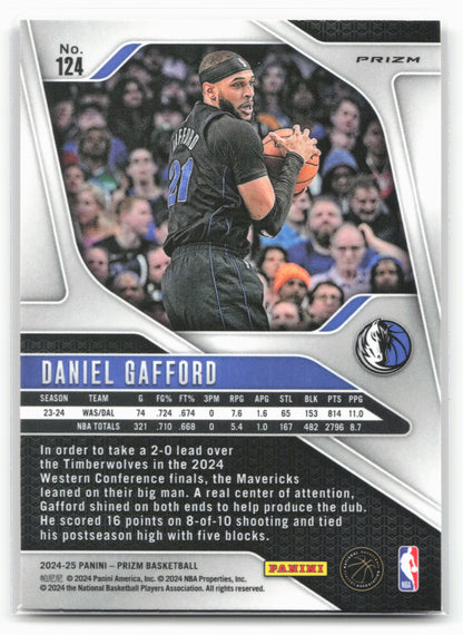 2024-25 Panini Prizm #124 Daniel Gafford Prizms Ruby Wave