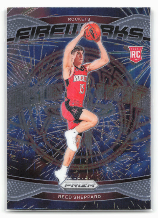 2024-25 Panini Prizm #15 Reed Sheppard Fireworks