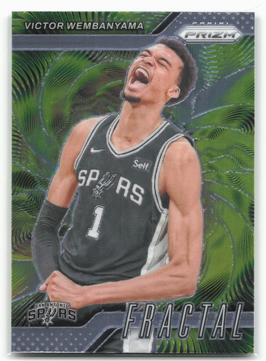 2024-25 Panini Prizm #10 Victor Wembanyama Fractal
