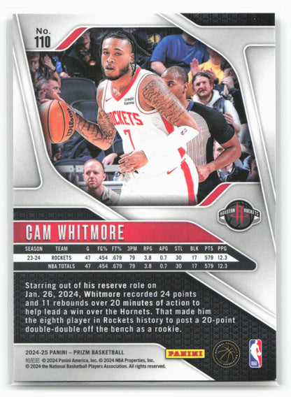 2024-25 Panini Prizm #110 Cam Whitmore NM