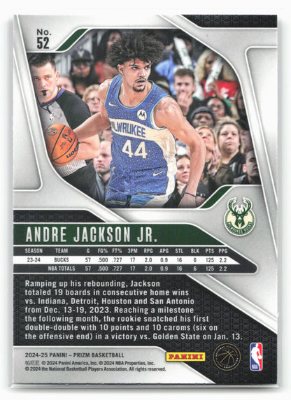 2024-25 Panini Prizm #52 Andre Jackson Jr. NM