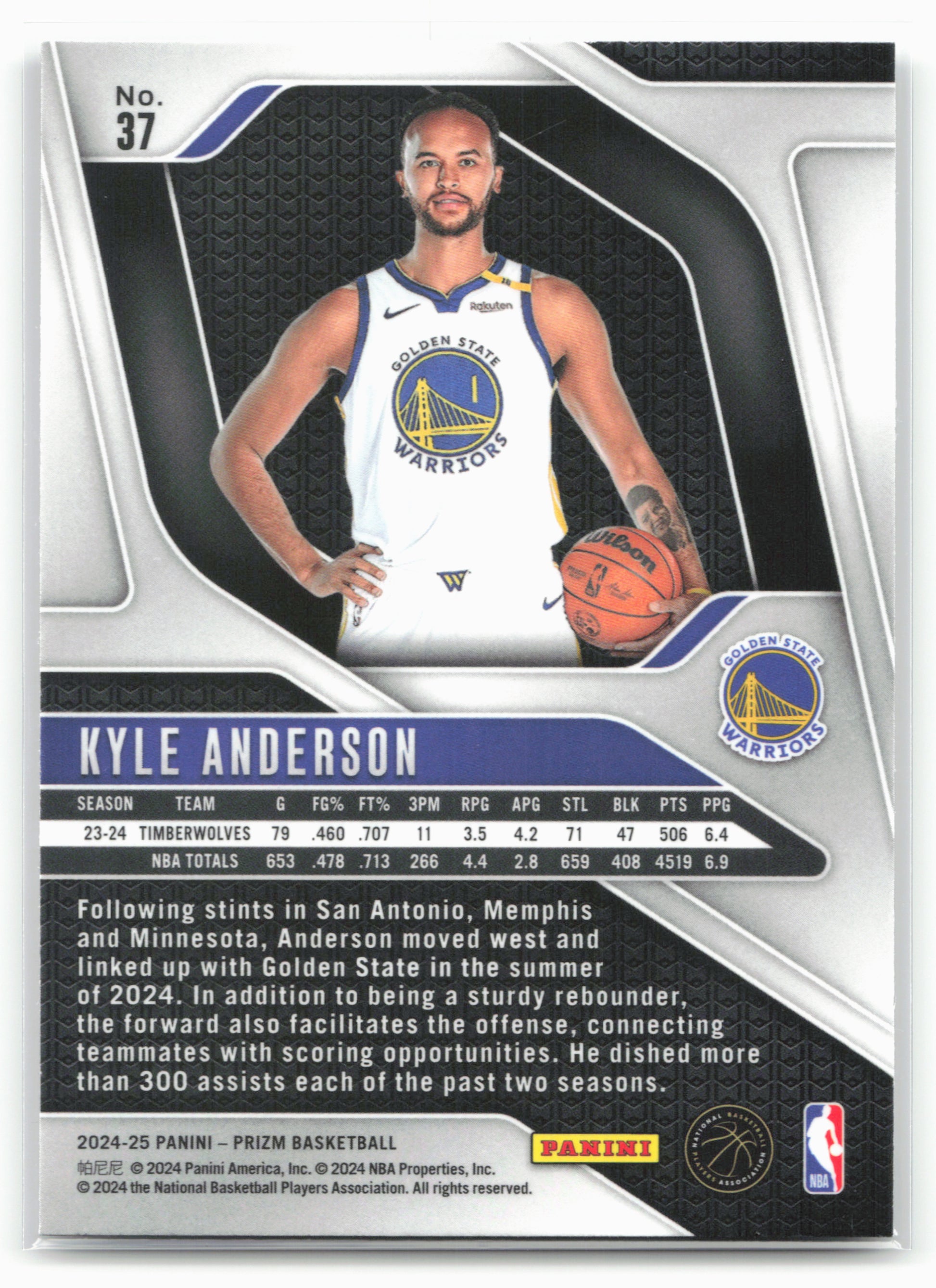2024-25 Panini Prizm #37 Kyle Anderson NM