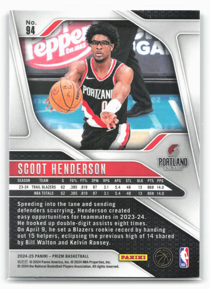 2024-25 Panini Prizm #94 Scoot Henderson NM