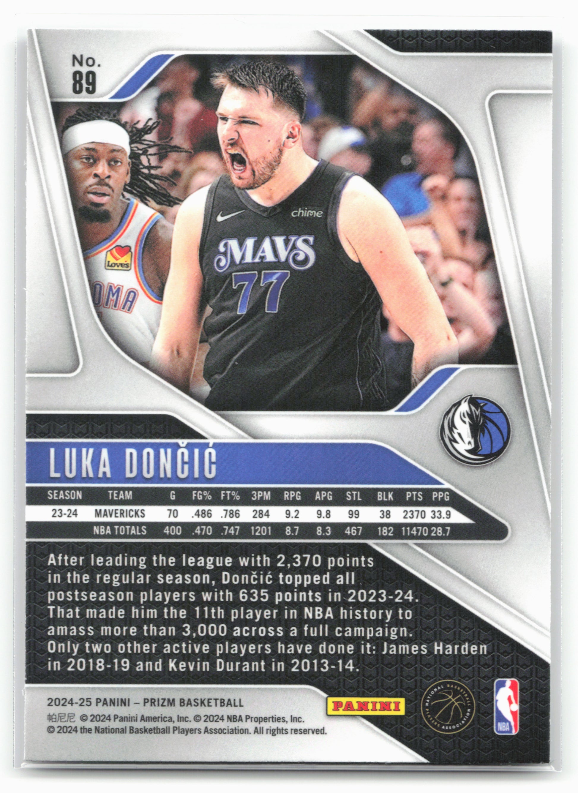 2024-25 Panini Prizm #89 Luka Doncic NM