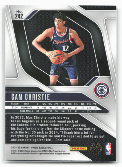 2024-25 Panini Prizm #242 Cam Christie NM