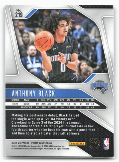 2024-25 Panini Prizm #219 Anthony Black NM
