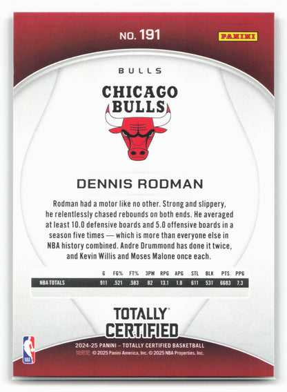 2024-25 Panini Totally Certified #191 Dennis Rodman NM