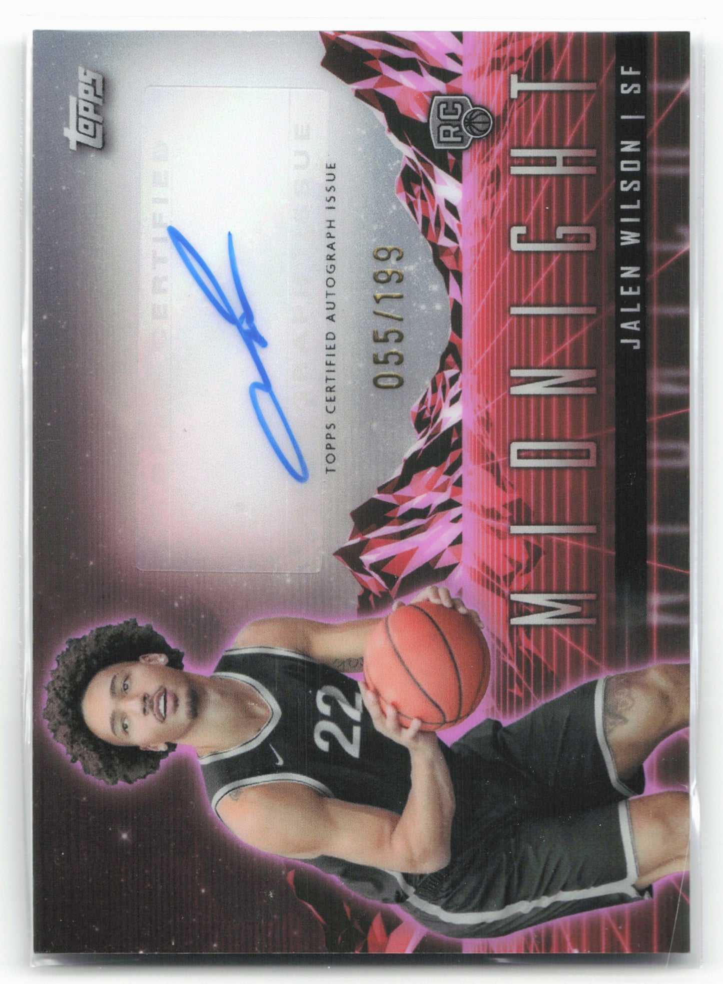 2023-24 Topps Midnight #RHS-JWI Jalen Wilson RHS Twilight #/199