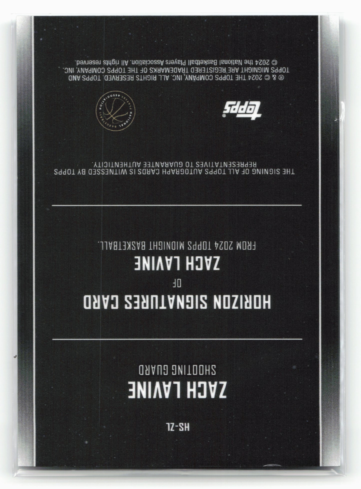 2023-24 Topps Midnight #HS-ZL Zach LaVine Horizon Signatures