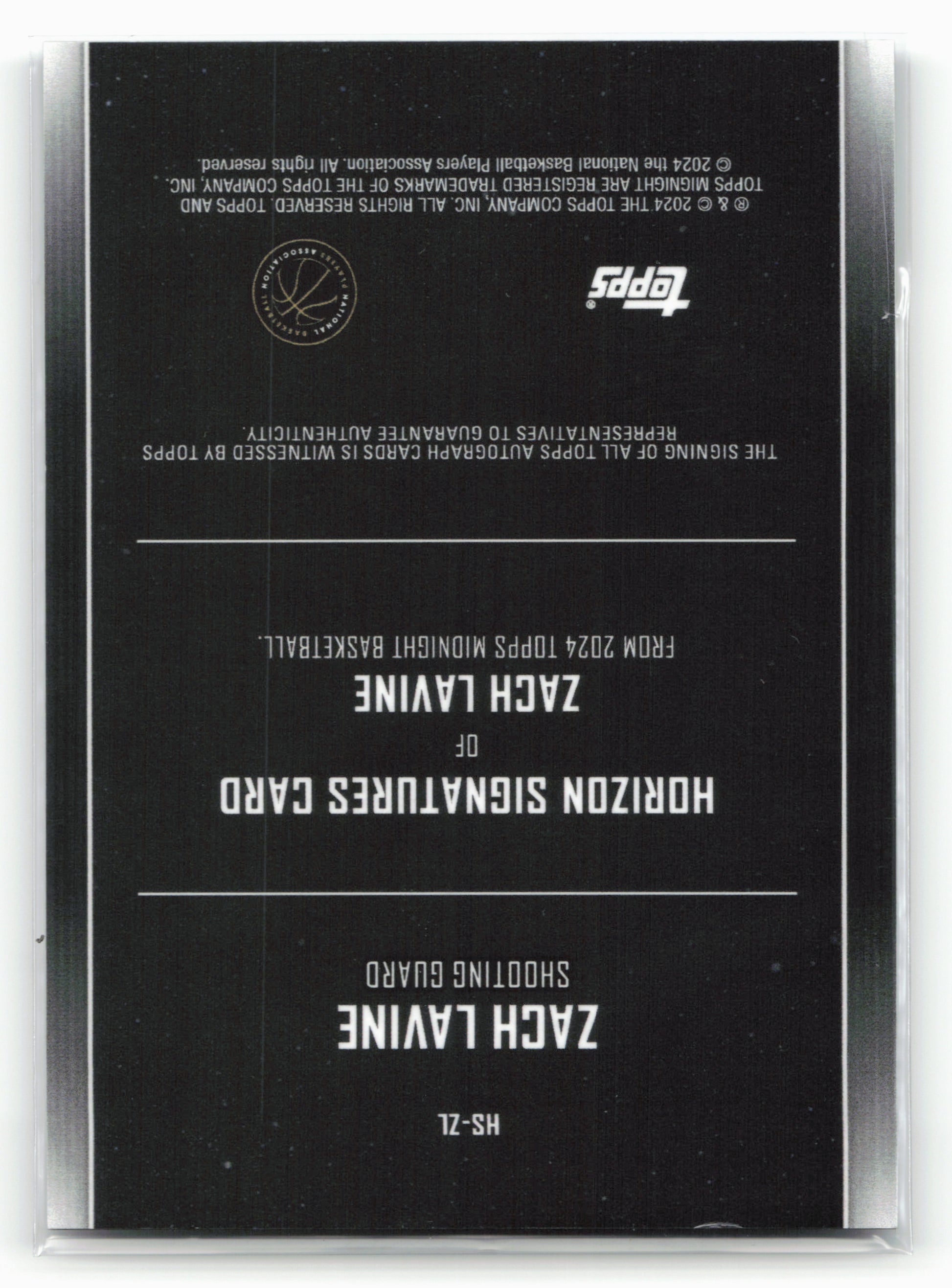2023-24 Topps Midnight #HS-ZL Zach LaVine Horizon Signatures