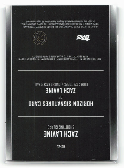 2023-24 Topps Midnight #HS-ZL Zach LaVine Horizon Signatures