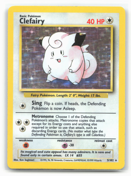 Base Set #005/102 Clefairy Holo - 16804