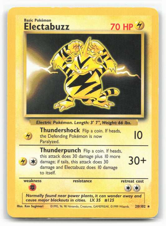 Base Set #020/102 Electabuzz Non-Holo -16806