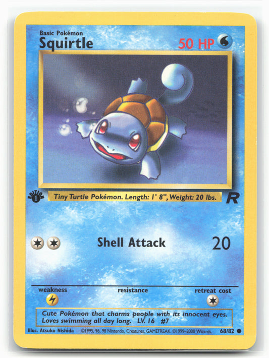 Team Rocket #68/82 Squirtle 1st Edition - Non-Holo - 16813